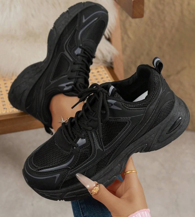 Soft Leather Women Casual Running Shoes